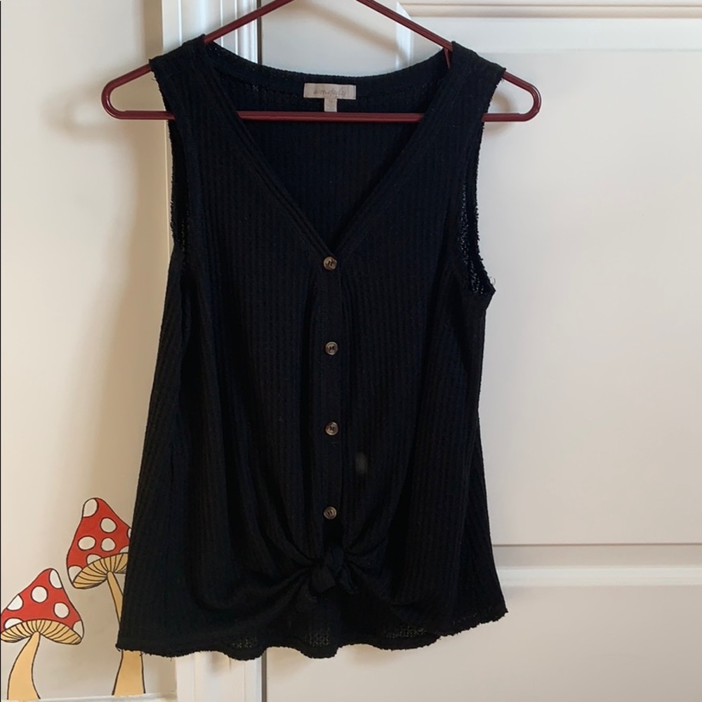 Wonderly button up tank top